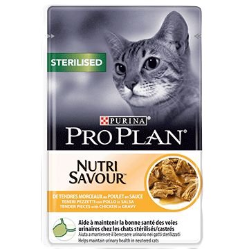 Karma dla kota Purina Pro Plan Sterilised Nutri Savour z kurczakiem 85 g (24 sztuki)