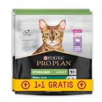 Karma dla kota Purina Pro Plan sucha z indykiem dla kota po sterylizacji lub kastracji 400 g (2 sztuki)