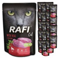 Karma dla kota Rafi Cat Adult z cielęciną 100 g x 20 sztuk