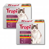 Karma dla kota Tropi mix smaków 100 g (12 sztuk) x 2 opakowana