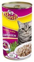 Karma dla kota z drobiem Basil Puszka 415 g
