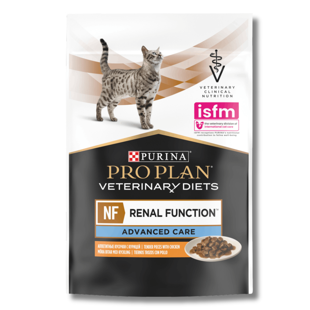 Karma dla kota z kurczakiem Purina Pro Plan Veterinary Diets NF AC Renal Function 85 g (10 sztuk)