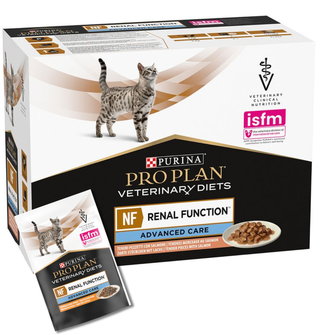 Karma dla kota z kurczakiem Purina Pro Plan Veterinary Diets NF AC Renal Function 85 g (10 sztuk)