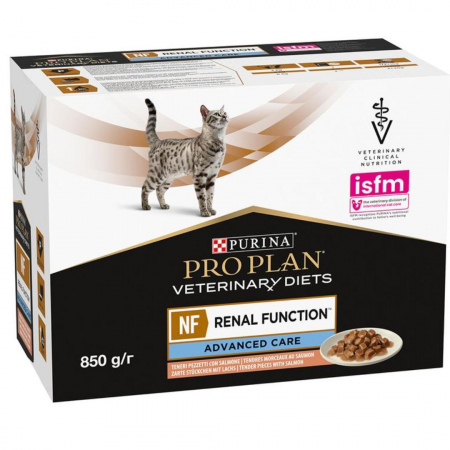 Karma dla kota z kurczakiem Purina Pro Plan Veterinary Diets NF AC Renal Function 85 g (10 sztuk)