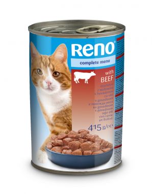 Karma dla kota z wołowiną Reno Puszka 415 g