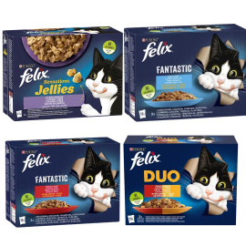 Karma dla kotów Felix Duo wiejskie smaki w galaretce 4,08 kg (48 x 85 g)