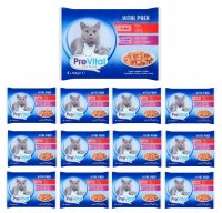 Karma dla kotów PreVital Vital Pack  w galaretce 4 x 100 g x 13 sztuk