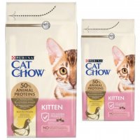 Karma  dla kotów Purina Cat Chow Kitten z kurczakiem 1,5 kg x 2 sztuki