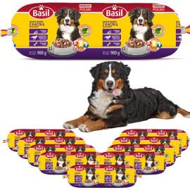 Karma dla psa Baton Basil z kaczką 900 g x 10 sztuk
