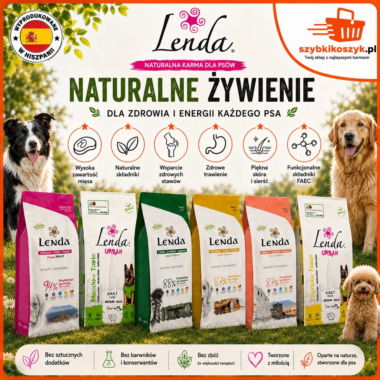Karma dla psa Lenda Urban jagnięcina 15 kg