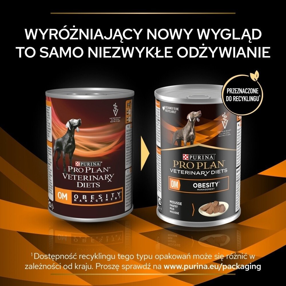 Karma dla psa mus Purina Pro Plan Veterinary Diets Canine OM Obesity Management  400 g