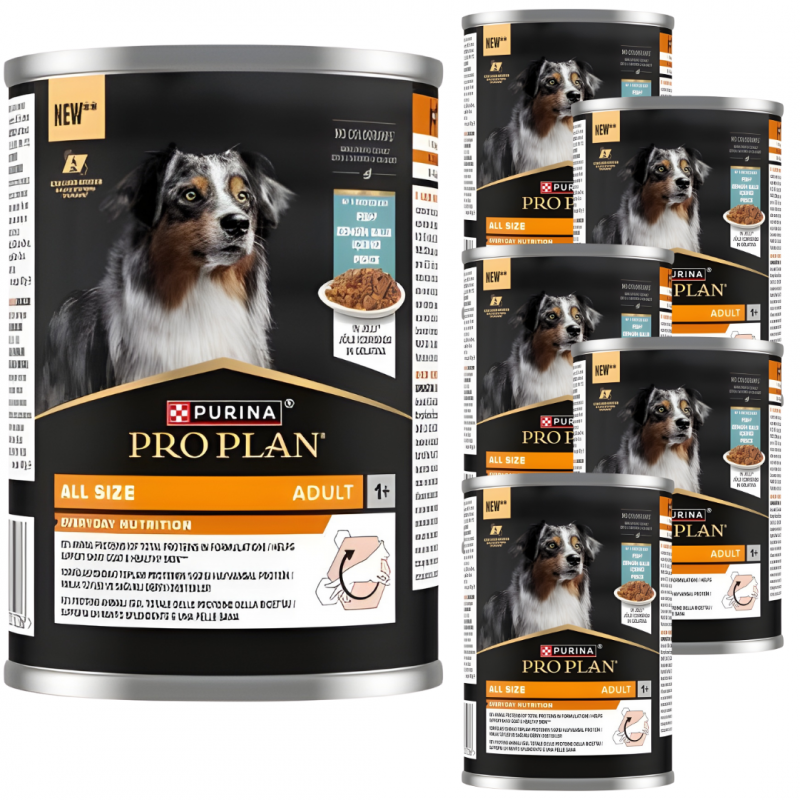 Karma dla psa Pro Plan Everyday Nutrition All Size Adult bogata w rybę w galaretce 400 g x 6 sztuk
