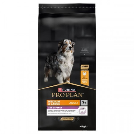Karma dla psa Purina Pro Plan Age Defence Adult bogata w kurczaka 14 kg