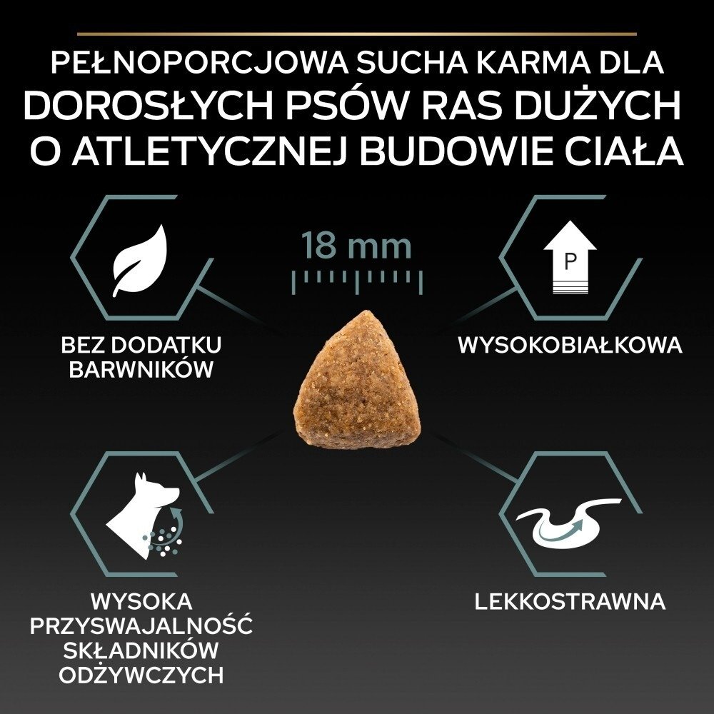 Karma dla psa Purina Pro Plan Sensitive Digestion Large Athletic Adult bogata w jagnięcinę 14 kg