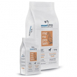Karma dla psa Vincent UNO monobiałkowa kaczka 12 kg