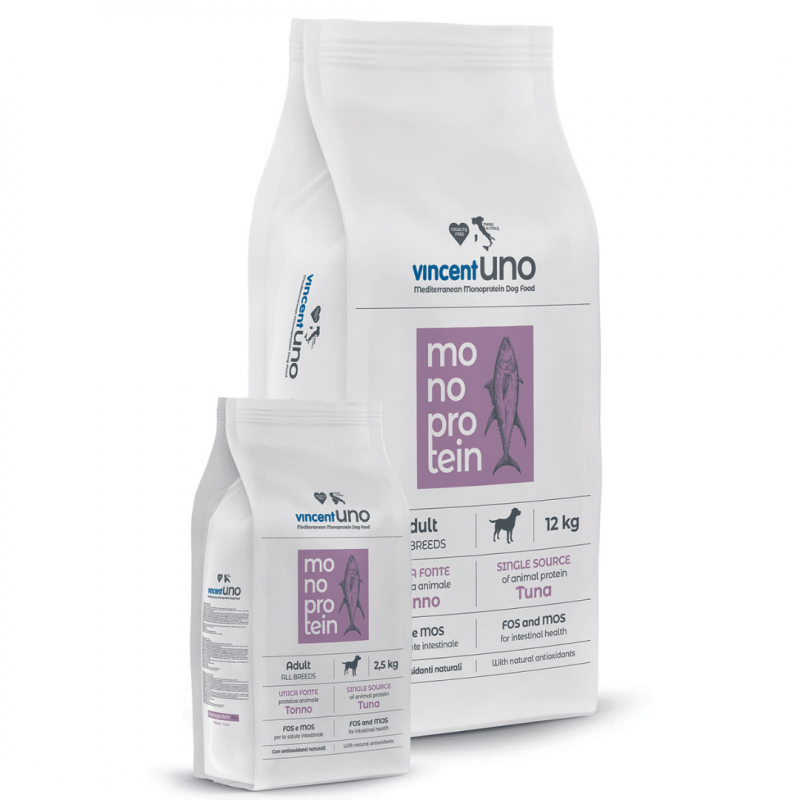 Karma dla psa Vincent UNO monobiałkowa tuńczyk 12 kg