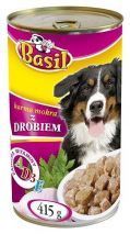 Karma dla psa z drobiem Basil Puszka 415 g