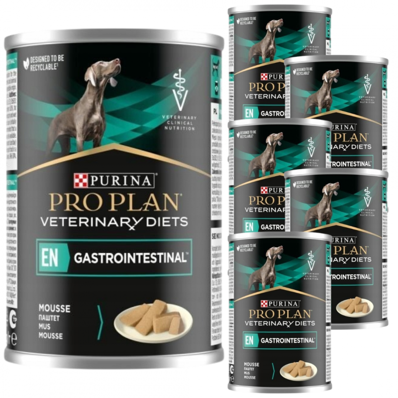 Karma dla psów mus Pro Plan Veterinary Diets Canine EN Gastrointestinal 400 g x 6 sztuk