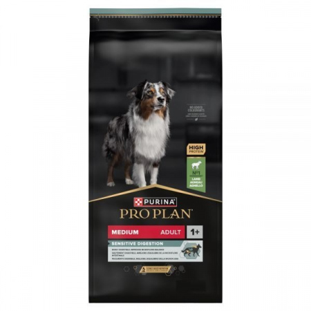 Karma dla psów Pro Plan Sensitive Digestion Medium Adult bogata w jagnięcinę 16,5 kg