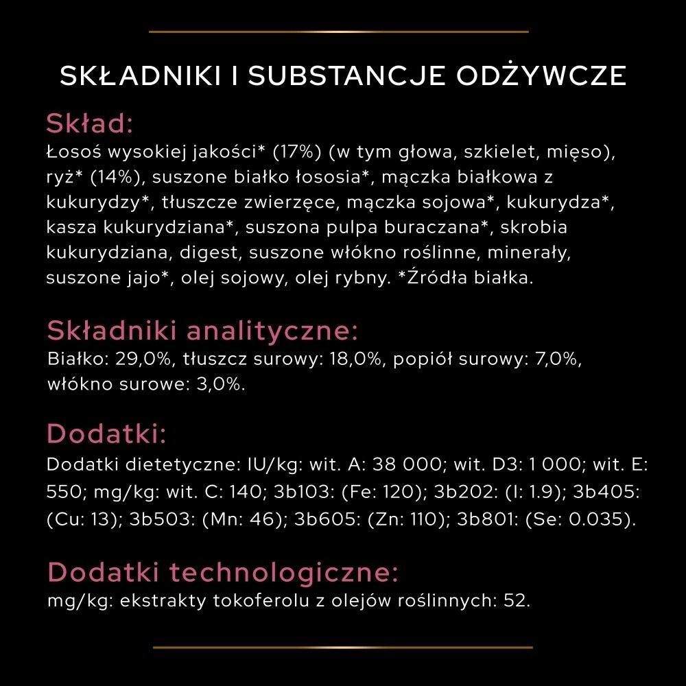Karma dla psów Pro Plan Sensitive Skin Medium Adult bogata w łososia 16,5 kg