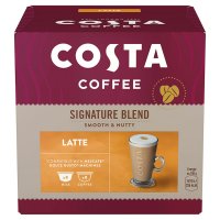 Kawa Costa Coffee Signature Blend Latte 182,4 g (8 kapsułek kawy + 8 mleka) x 2 opakowania