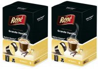 Kawa palona mielona Rene Dolce Gusto Grande Vanilla 112 g (16 kapsułek) x 2 opakowania