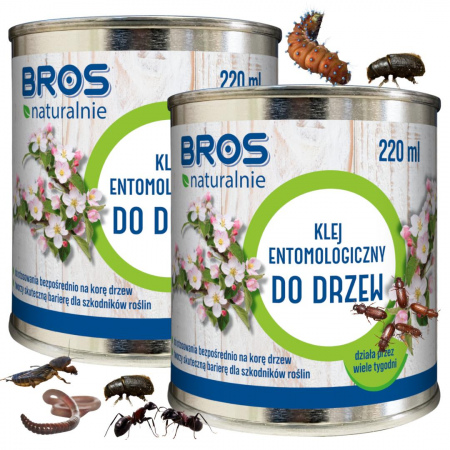 Klej entomologiczny do drzew Bros 220 ml x 2 sztuki