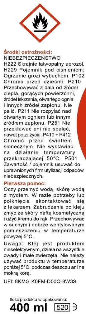 Klej - spray do drzew na owady Bros 400 ml