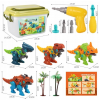 Klocki konstrukcyjne Dinozaury do skręcania wiertarką