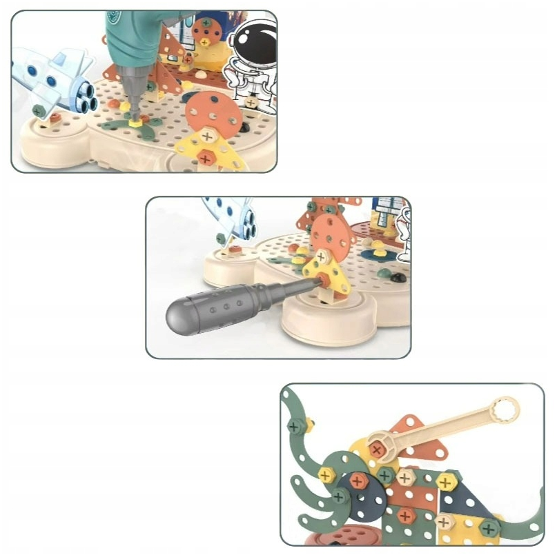 Klocki konstrukcyjne Misiek (160 elementów)