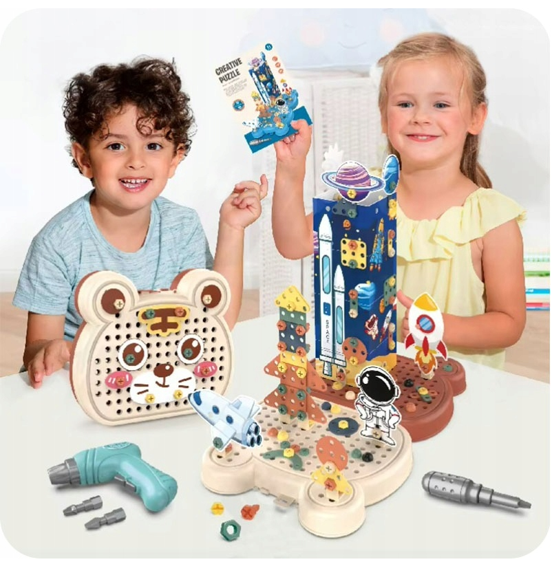 Klocki konstrukcyjne Misiek (160 elementów)