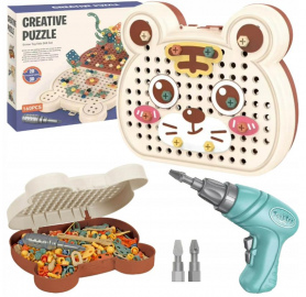 Klocki konstrukcyjne Misiek (160 elementów)