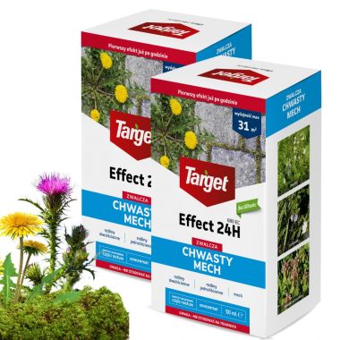 Koncentrat Effect 24 h na chwasty i mech Target 50 ml x 2 opakowania