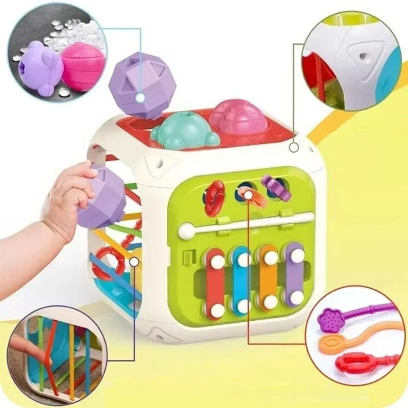 Kostka edukacyjna Montessori Sorter dla dzieci