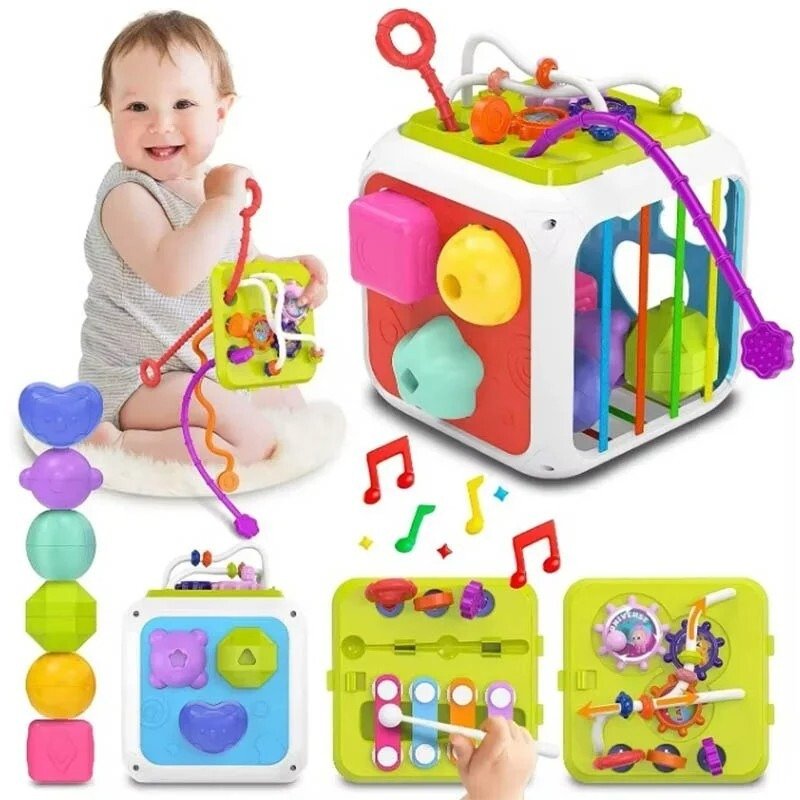 Kostka edukacyjna Montessori Sorter dla dzieci