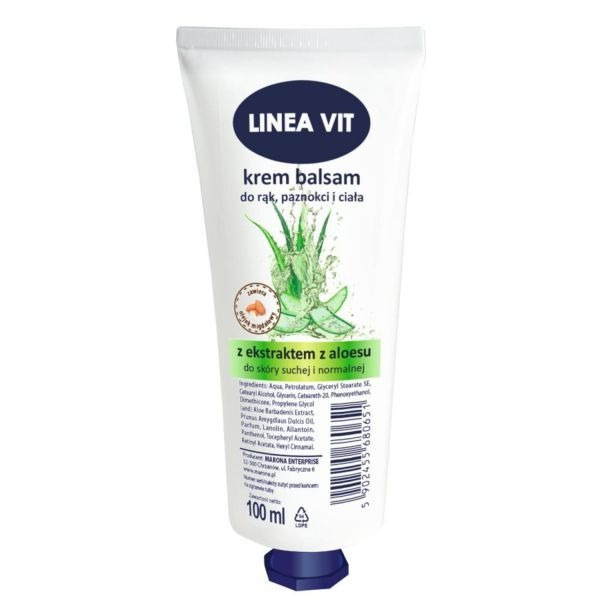 Krem balsam do rąk, paznokci i ciała Linea Vit Aloes 100 ml