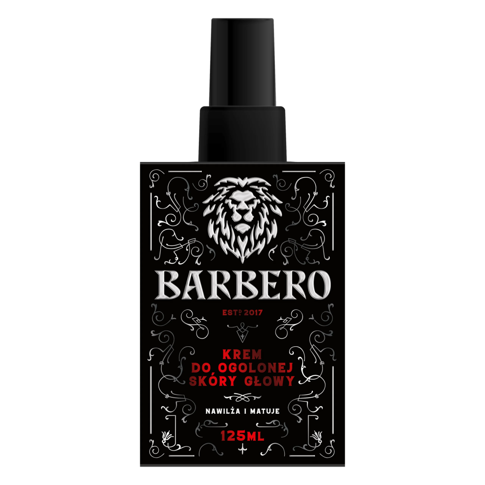 Krem do ogolonej skóry głowy Barbero 125 ml