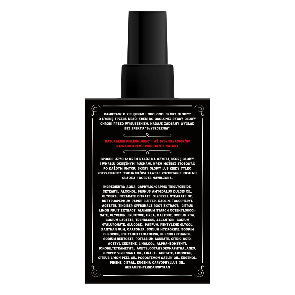 Krem do ogolonej skóry głowy Barbero 125 ml