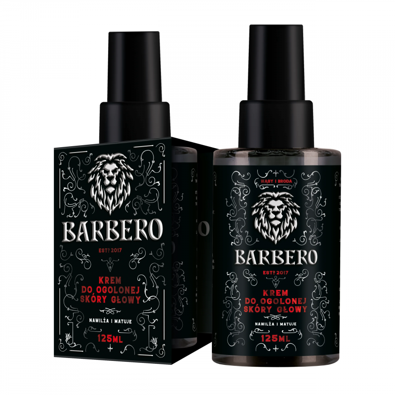 Krem do ogolonej skóry głowy Barbero 125 ml