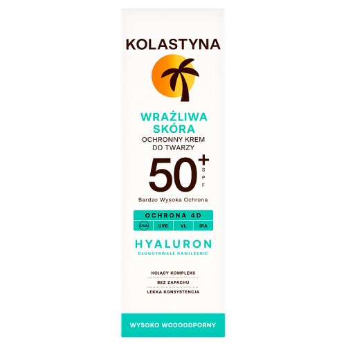 Krem ochronny do twarzy Kolastyna skora wrażliwa SPF 50+ 50 ml