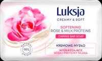 Kremowe mydło Luksja Creamy Touch Rose Petals and Milk Proteins 90 g