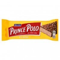 Kruchy wafelek z kremem kakaowym oblany czekoladą Prince Polo Classic  35 g