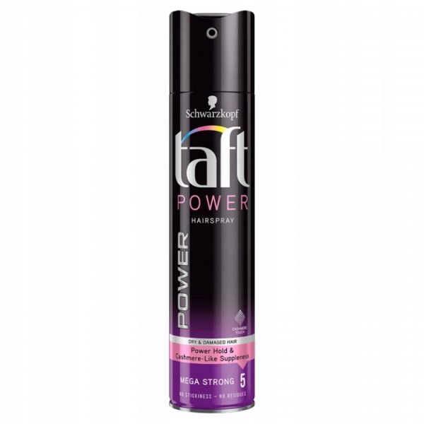 Lakier do włosów Taft Power Cashmere Mega mocny 250 ml x 6 sztuki