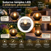 Lampka solarna LED z wbudowanym akumulatorem dwa kolory Kost SL1 6 cm