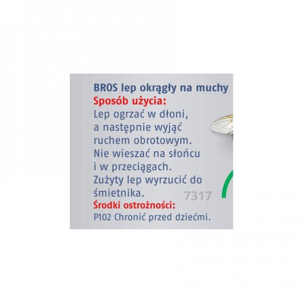 Lep na muchy okrągły Bros (100 sztuk)