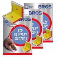 Lep na myszy i szczury Bros x 3 sztuki