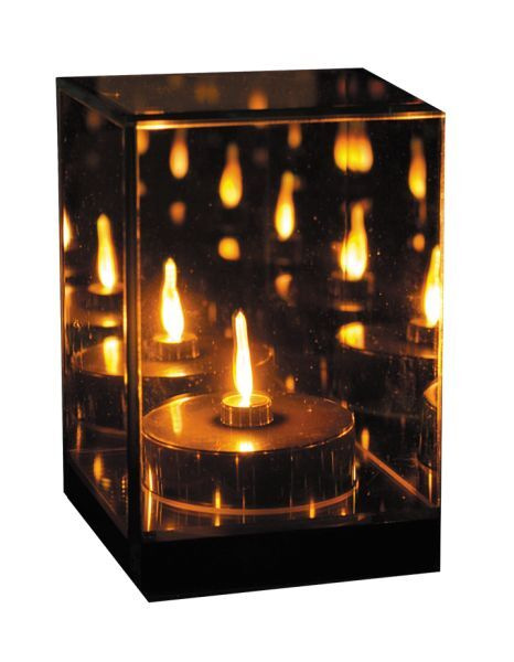 Lustrzany lampion 3D Glass Light Cube 14,5 cm