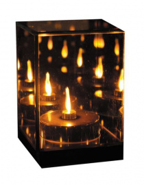 Lustrzany lampion 3D Glass Light Cube 14,5 cm
