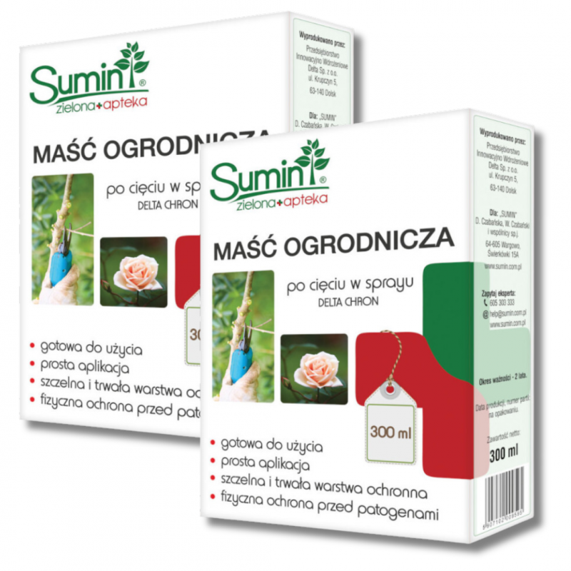 Maść ogrodnicza Delta Chron Sumin 300 ml x 2 sztuki