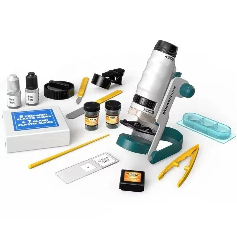 Mikroskop optyczny dla dzieci z walizką - 60x, 120x